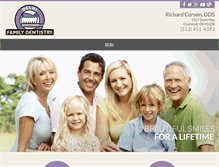 Tablet Screenshot of corwindental.com